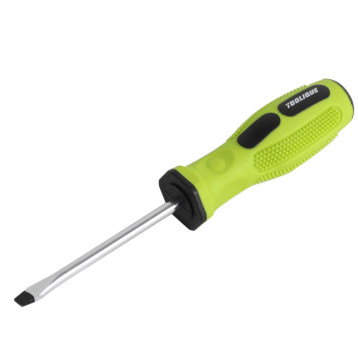 Dynato Screwdriver with Ergonomic Comfort Grips, Slotted 1/4X4"