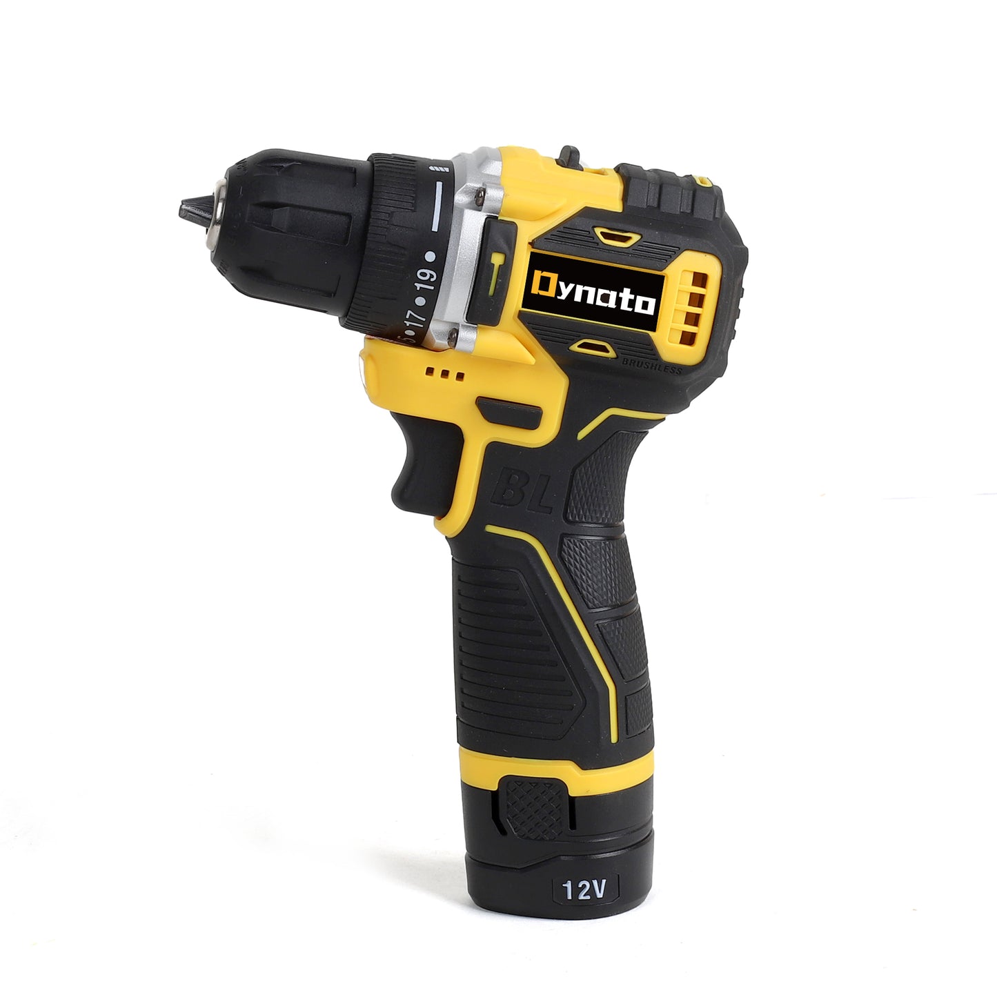 Dynato 12V Cordless Drill/Driver, 1.5Ah Battery Powered