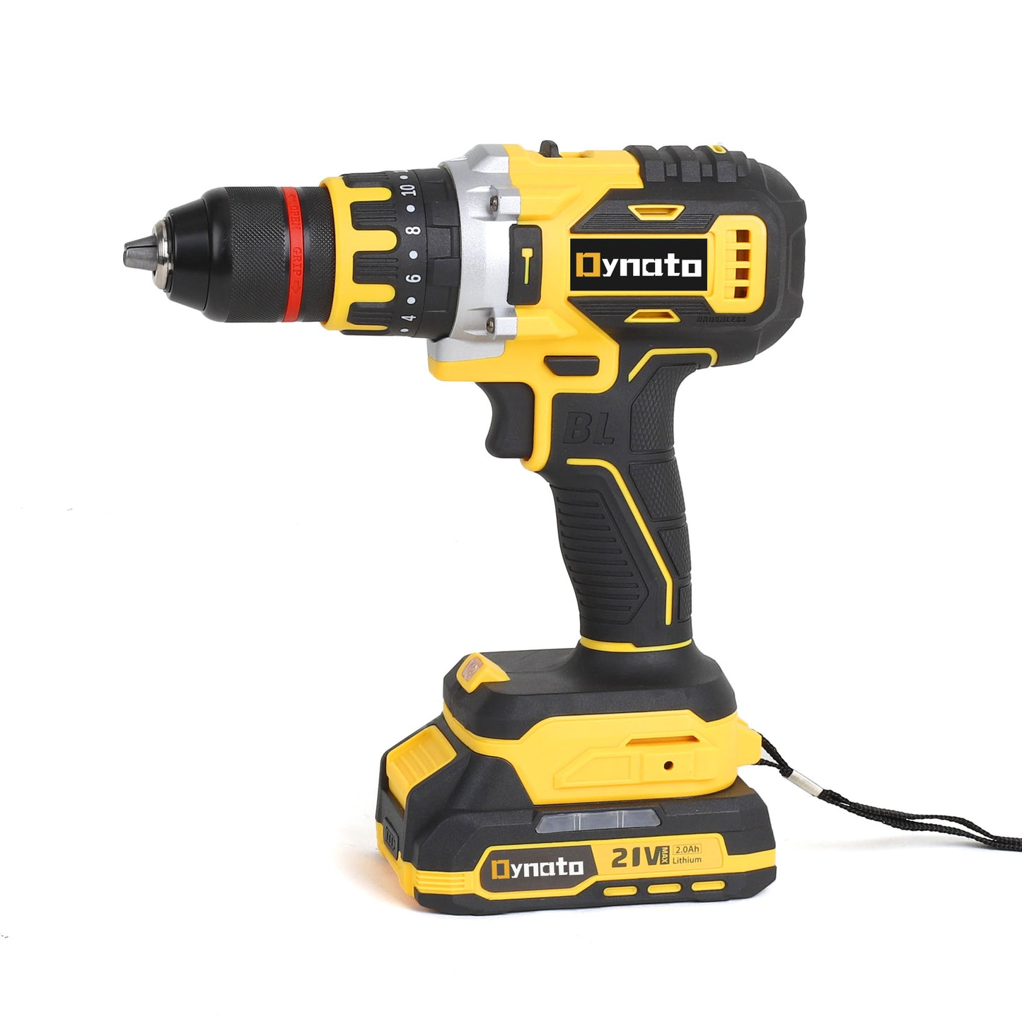 Dynato 21V Cordless Drill/Drive, 1.5Ah Battery Powered